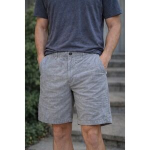 Redwood Creek Mens Grey 100% Cotton‎ Casual Flat Front Shorts Size 34